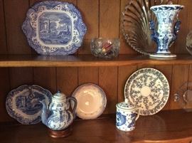 Blue & White collectables, Spode, Copeland, wedgewood, etc
