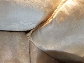 Detail of sofa fabric