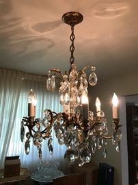 Vintage crystal chandelier