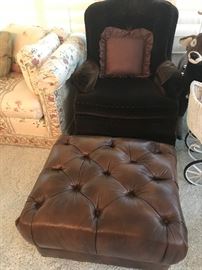 Rocker and ottoman (not a set)
