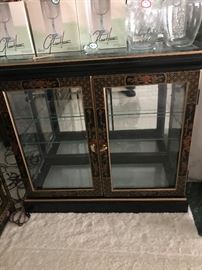 Oriental chest (w glass shelves inside)
