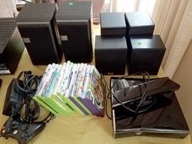 Xbox 360 and games, controls. Speakers