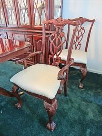 Chippendale style arm chair 