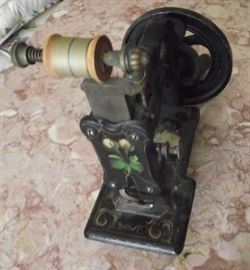 Antique crank sewing machine