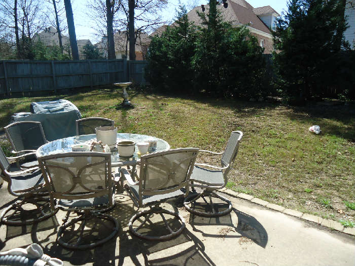Patio Set and Gas Grill