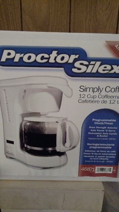 Coffee maker never opened.