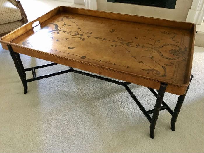 Hand Painted/Antique Finished Tray Table