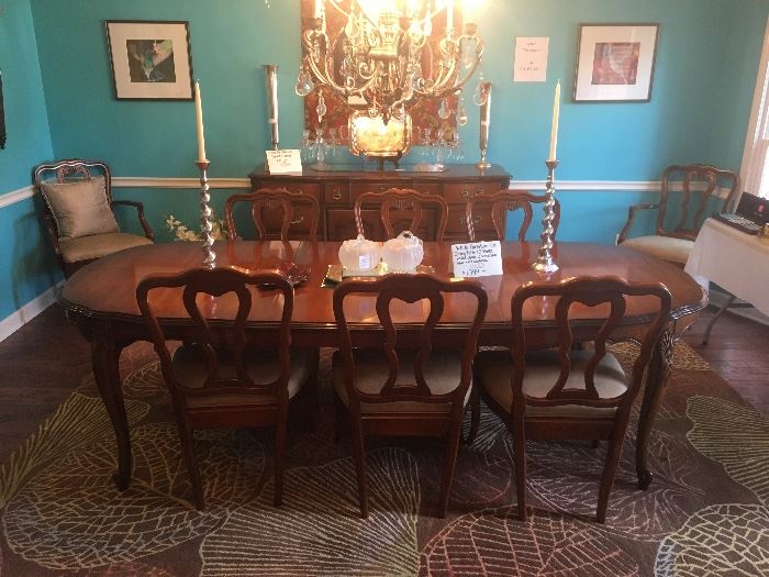 Dining room table with 8-chairs