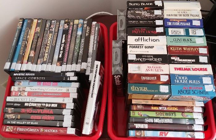 DVDs and VHSs     LIVING ROOM