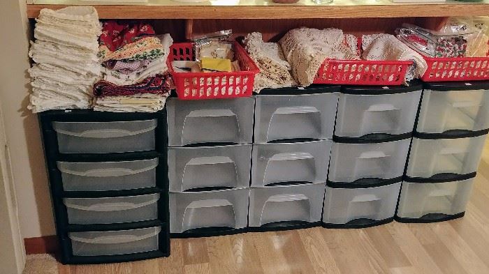 organization drawers; linens/doilies     DINING ROOM