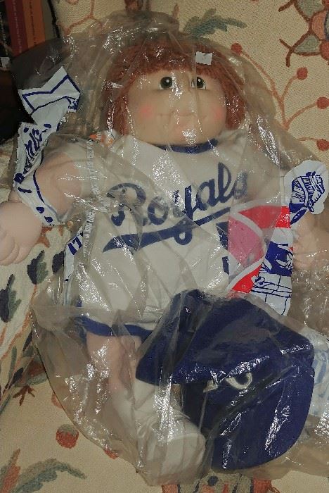 1980's KC Royals #5 Cabbage Patch doll     LIVING ROOM