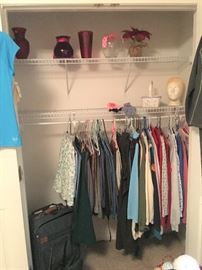 women's clothes, suitcase