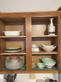 Boontonware and vintage Fostoriaware