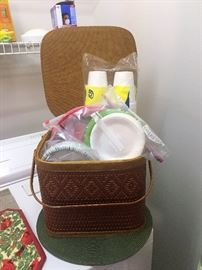 vintage picnic basket
