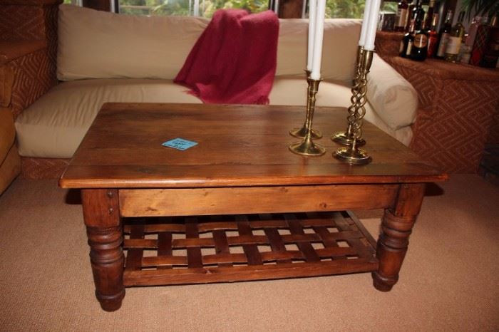 Coffee Table and Candlesticks