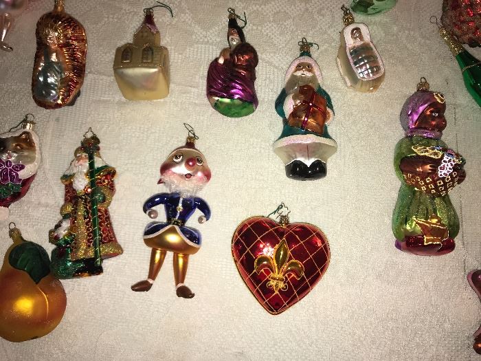 collection of Christopher Radio ornaments