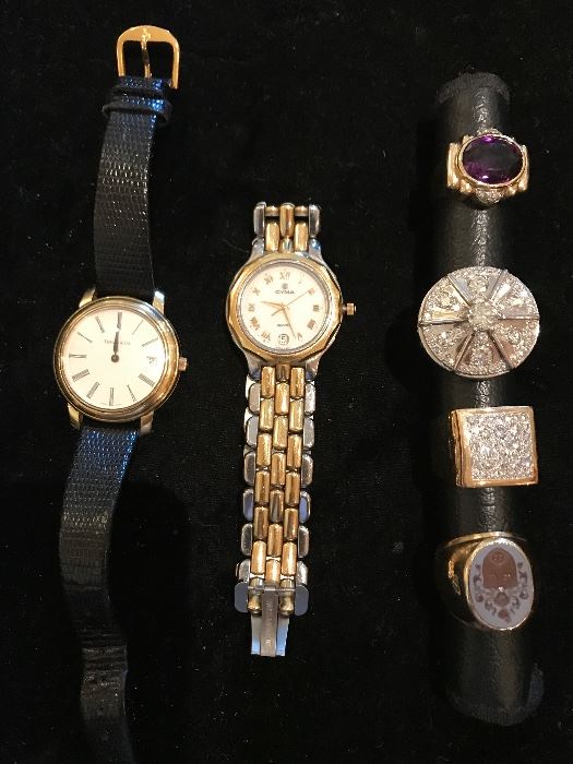 Fabulous men's jewelry inc Tiffany watch. Have written appraisals. 