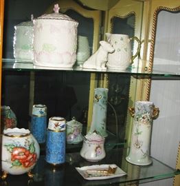 Belleek and vintage painted porcelain