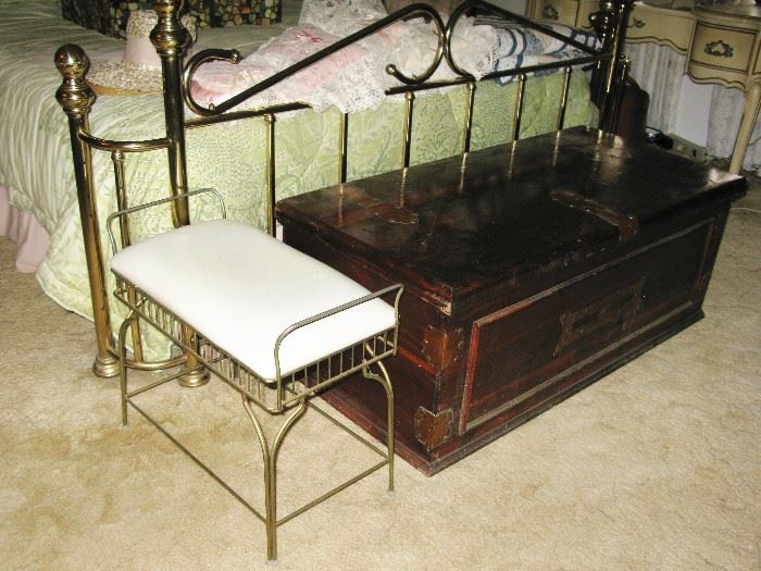 hope chest and stool