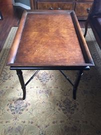 High-end wood and iron coffee table