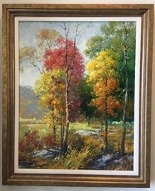Signed J. King, Oil, 31"x24", September