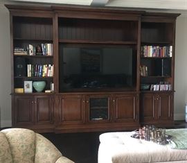 Custom Made Media Center; Can hold 75" TV
