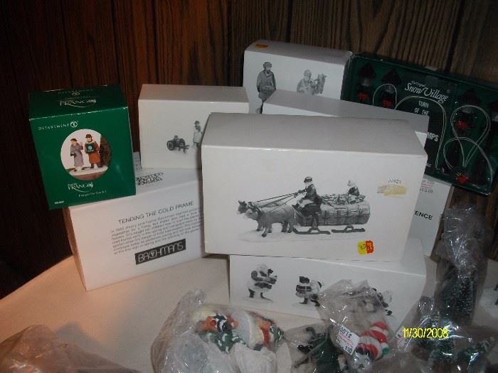 Many pieces of Heritage Village collectibles