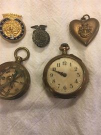 LOT: WW1 compass and stuff   $15 all