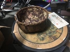 New England sewing basket  $20