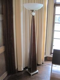 A pair of Torchiere Floor Lamps.
