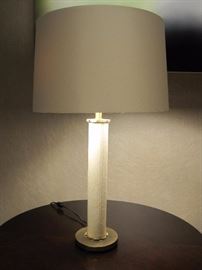 A leather wrapped  Italian Table Lamp.