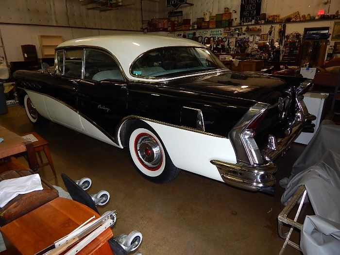 1956 Buick Century, 322 V-8, white leather interior, lots of restoration work with documentation, a local show car from Norfolk, VA
