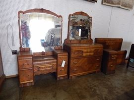 Oak, Mahogany, Poplar furniture, bedrooms, depression 