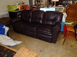 leather sofa