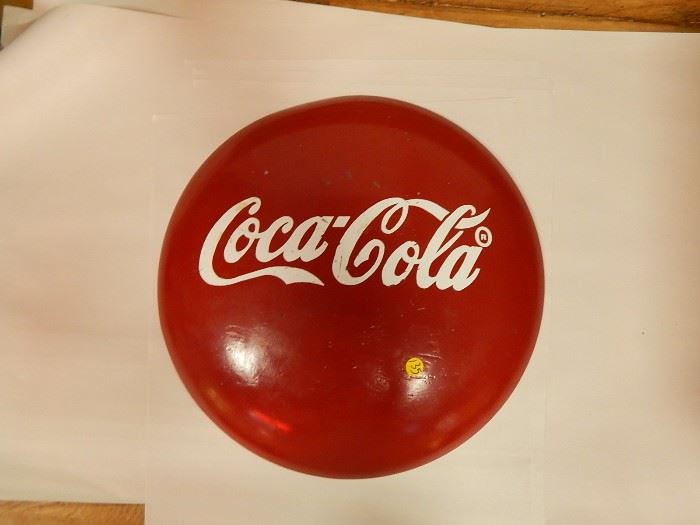 Coca Cola advertising 18" button sign