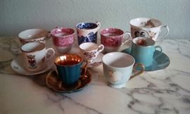 teacups and saucers