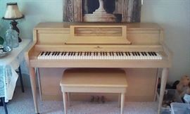 Wurlitzer piano and bench