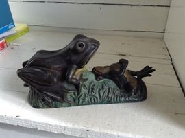 Antique J. E. Stevens cast iron mechanical bank in original paint. 1800s