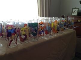 Large selection of character glasses