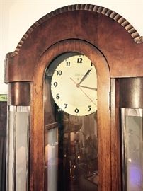 RARE 1930's Art Deco Telechron Cocktail Glass Lighted Floor Clock