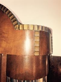 RARE 1930's Art Deco Telechron Cocktail Glass Lighted Floor Clock