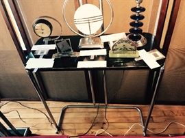 American Art Deco Console Table With Mirror By Wolfgang Hoffmann For Howell Company