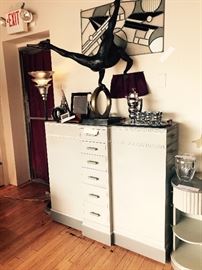 Amazing Art Deco Kittinger "SKYSCRAPER" Eighteen Drawer Console Chest