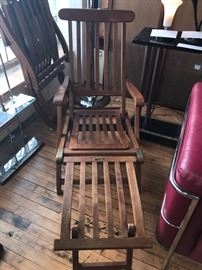 SS Amsterdam Folding Wooden Deck Chair