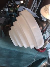 Art Deco Concentric Ring Light Fixture