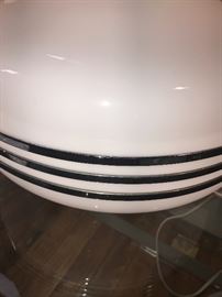 Ring Detail On Art Deco Glass Globe