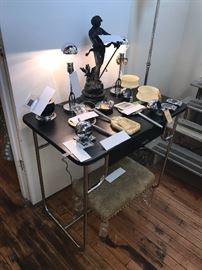 Art Deco Kem Weber For Lloyd Chrome Writing Desk ~ Beautiful