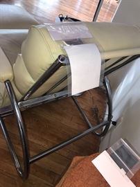 RARE 1930's Gilbert Rohde For Troy Sunshade Company Reclining Chair And Ottoman ~ Seat Cushion As IS