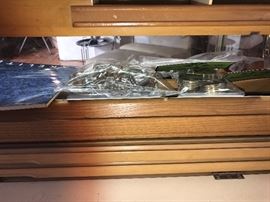 Vintage 1930's Sheaffer's Lighted Fountain Pen Display Cabinet With Keys