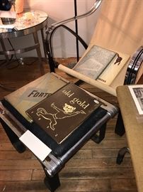 Art Deco Machine Age McKay Craft Sling Chair And Ottoman